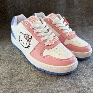 Hello Kitty Pink and White Women’s Sneakers Size 10 New Lace Up Shoes